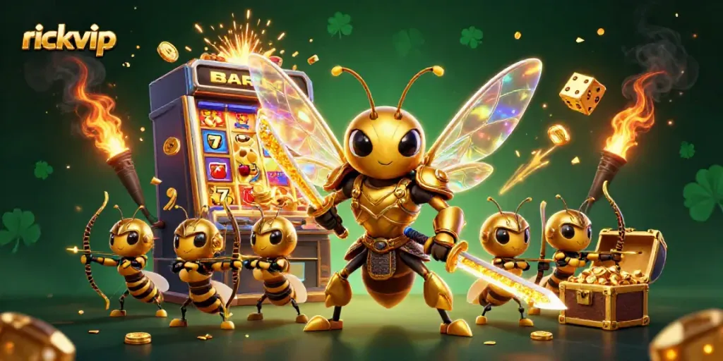 Engage in thrilling casino action with rickvip, featuring immersive 3D characters and jackpot excitement.