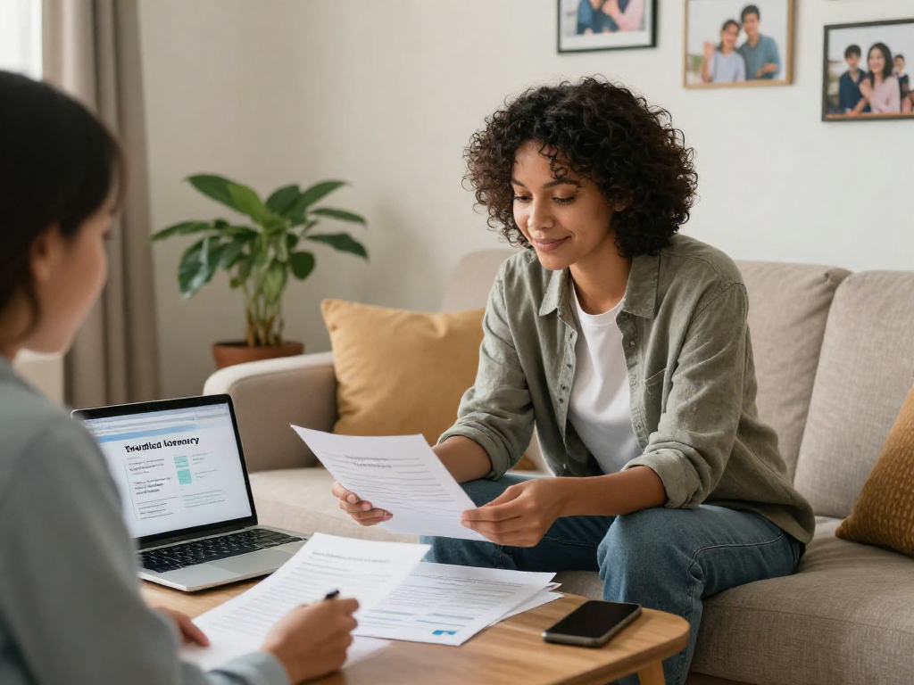 Debt consolidation Canada consultation in a welcoming living room.