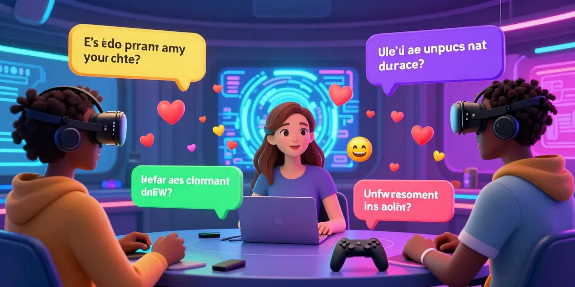 Engaging nsfw ai chat scene with avatars in an animated digital chat room showcasing playful conversations.
