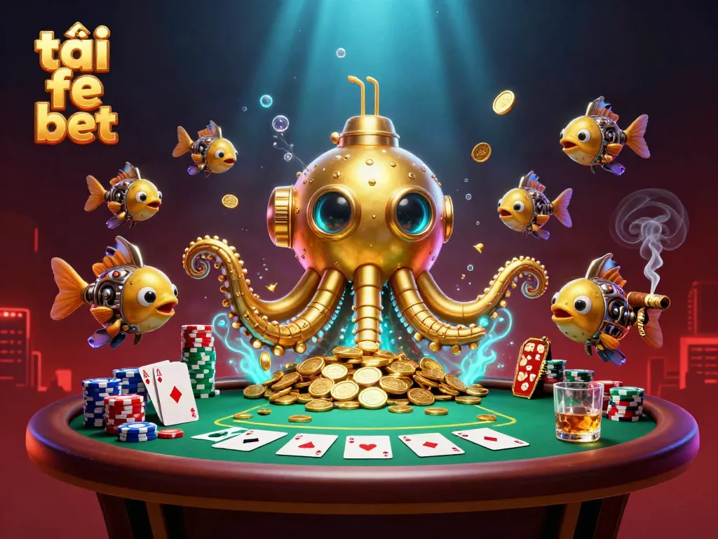 Experience excitement in the online casino world with tải fe bet's vibrant 3D illustration