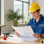 IPTV reseller professional contractor at work in a local business setup, trusted provider.